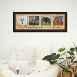 English Elm "there is a Season" Lori Deiter Framed Wall Art Black Wood Ready to Hang Print B06787639