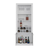 English Elm Bar Cabinet Nixon, Living Room, White