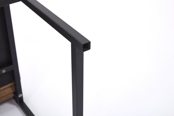 English Elm Modern Upholstered Dining Chairs Set of 2 with Linen-Like Fabric, High-Resilience Foam and Metal Frame Elegant Comfort Coffee W1249P257009