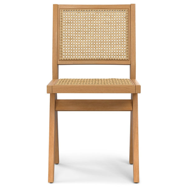 English Elm Regina Dining Chair Set Of 2 - Mid-Century Modern Design With Woven Cane, Solid Wood & Easy Assembly B136P266919-GIGA