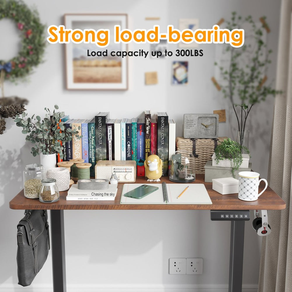English Elm Stary Electric Height-Adjustable Standing Desk For Home Office - Ergonomic, Durable & Stylish Design T3623P339389-GIGA