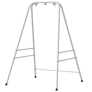 English Elm Outdoor Freestanding Hammock Chair Stand Powder Coated Steel Frame 330 Lb Capacity White T3971P476153