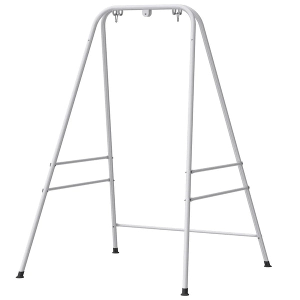 English Elm Outdoor Freestanding Hammock Chair Stand Powder Coated Steel Frame 330 Lb Capacity White T3971P476153