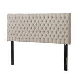 Christopher Knight Home® - Noble House - Jezebel Glam Fabric King/Cal King Headboard, Sand