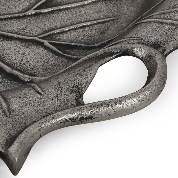 English Elm Christopher Knight Home® - Platter Elegant Oval Aluminum & Glass Serving Tray with Floral Motif, Chills or Heats, Handwash Only (16.5") 71639.00