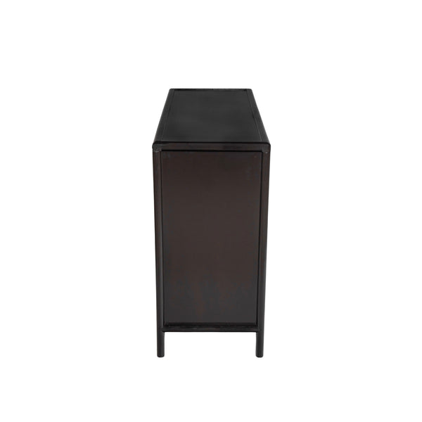 English Elm Christopher Knight Home® - Storage Acacia Wood 6-Drawer Cabinet for Living Room Entryway – Solid/Mfg Wood, Spacious 48" L x 37"H Dark Brown N780P294410P