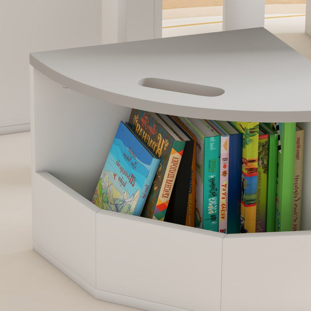 English Elm Qaba Kids 5-Piece Table And Chairs Set With Storage For Art, Crafts, Playroom, Nursery - Gray W2225P217322-GIGA