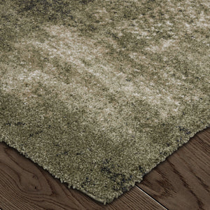 Feizy Rugs Skyview Abstract Plush Polypropylene Area Rug - Modern Distressed Design For Home Elegance & Style Green,Tan Polypropylene Skv39qcfgrn000f10