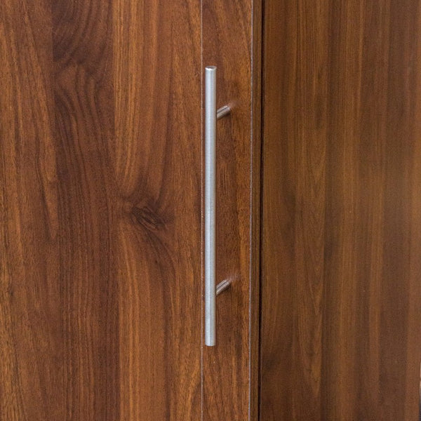 English Elm Kitchen Pantry Cabinet Walnut Tall Freestanding Storage with Shelves and Doors W331P426747