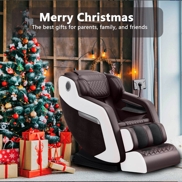 English Elm The Zero Gravity Massage Chair With Hip Heating, Foot Relief & Full Airbag Coverage For Home/Office Comfort W3327S00003-GIGA