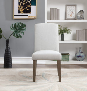 OSP Home Furnishings Everly Dining Chair  - Set of 2 Light Grey