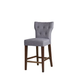 Madison Park Avila Transitional Tufted Back Counter Stool FPF20-0532 Grey