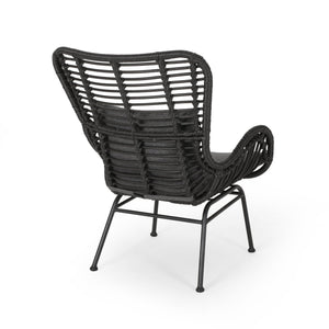English Elm Tapscott All-weather Rattan Outdoor Accent Chairs Set of 2 with Cushions 65044.00GRY