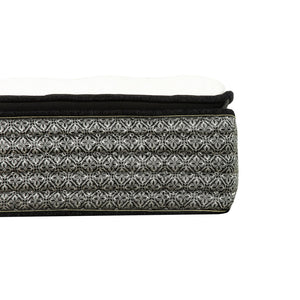 English Elm Premium Majesty 16" Cal-King Hybrid Mattress with Euro Top, Pocket Coil Support and Cooling Gel Foam Grey+White 58 L x 15 W x 15 H B011P216699