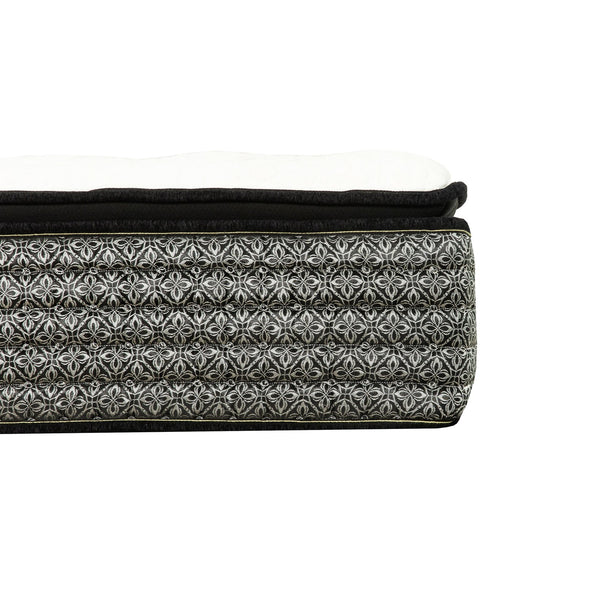 English Elm Premium Majesty 16" Cal-King Hybrid Mattress with Euro Top, Pocket Coil Support and Cooling Gel Foam Grey+White 58 L x 15 W x 15 H B011P216699