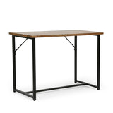 Christopher Knight Home® - Noble House - Vinton Modern Industrial Handmade Mango Wood Console Table, Honey Brown and Black