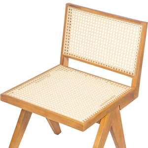 English Elm Christopher Knight Home® - Chandigarh Dining Room Chairs Set Of 2 – Stylish Rattan & Rubberwood Side Chairs For Any Space N768P241397N