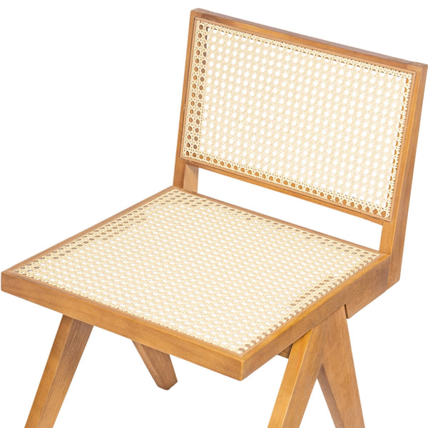English Elm Christopher Knight Home® - Chandigarh Dining Room Chairs Set Of 2 – Stylish Rattan & Rubberwood Side Chairs For Any Space N768P241397N