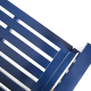 English Elm Christopher Knight Home® - LOJA Bench - Acacia Wood Outdoor Bench with Ergonomic Curved Backrest, Durable Stable Construction Blue 57495.00ACANBL