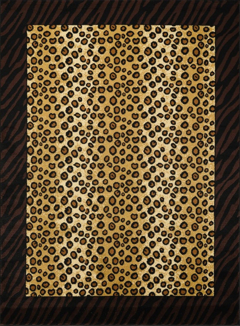 English Elm Tribes Multi 5'3" X 7'3" Durable Animal Print Area Rug - Stylish, Stain-Resistant, Low Profile Comfort B186P316769-GIGA