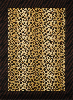 English Elm Tribes Multi 5'3" X 7'3" Durable Animal Print Area Rug - Stylish, Stain-Resistant, Low Profile Comfort B186P316769-GIGA