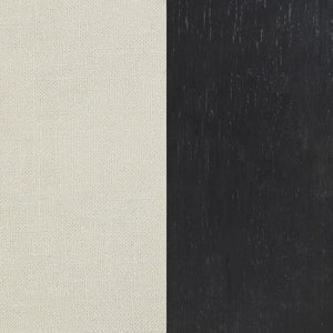 English Elm Set Of 2 Elegant Upholstered Dining Chairs In Beige & Smokey Black – Comfort Meets Style! B016P369245-GIGA