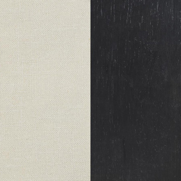 English Elm Set Of 2 Elegant Upholstered Dining Chairs In Beige & Smokey Black – Comfort Meets Style! B016P369245-GIGA