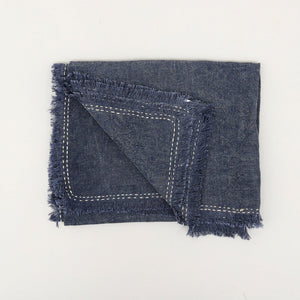 English Elm Stonewashed Linen Woven Throw Blanket With Artisan Fringe – Cozy, Breathable & Stylish 52X68" B346P321249-GIGA