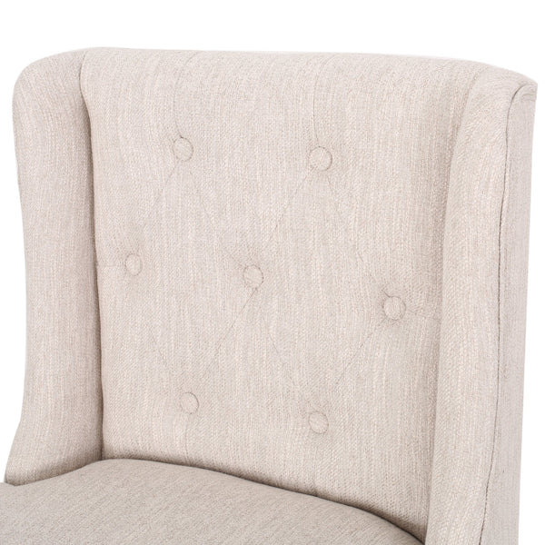 English Elm Vienna Wingback Counter Stools Set of 2 Tufted Fabric Nailhead Kitchen Bar Seating 64854.00BGE
