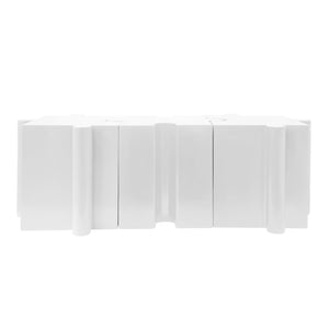 English Elm Christopher Knight Home® - 3-Piece Sculptural Puzzle Table Set - Interlocking Mgo Accent Tables For Indoor & Outdoor Use, White N770PS33132W