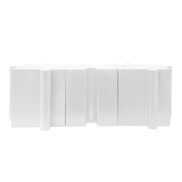 English Elm Christopher Knight Home® - 3-Piece Sculptural Puzzle Table Set - Interlocking Mgo Accent Tables For Indoor & Outdoor Use, White N770PS33132W