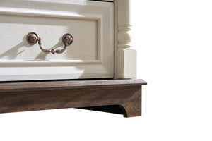 English Elm Farmhouse 5-Drawer Dresser Chest - Rustic Wooden Storage Organizer For Bedroom & Living Spaces W2393P252363