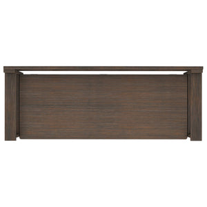 English Elm Amherst Solid Wood Entryway Storage Bench – Farmhouse Brown, Stylish Seating & Practical Storage Solution B136P158336