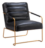 Dallas Accent Chair Vintage Black 109521 Zuo Modern