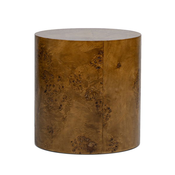 English Elm Jennifer Taylor Home - Nebula 20" Oval Accent Side Table - Medium Brown Walnut Burl Wood For Elegant Living Spaces B2719P292913