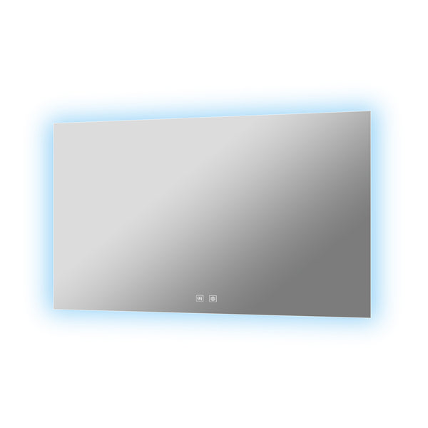 English Elm Vellum Frameless Led Backlit Vanity Mirror with Defogger for Spa Bath Spaces B2731P478340