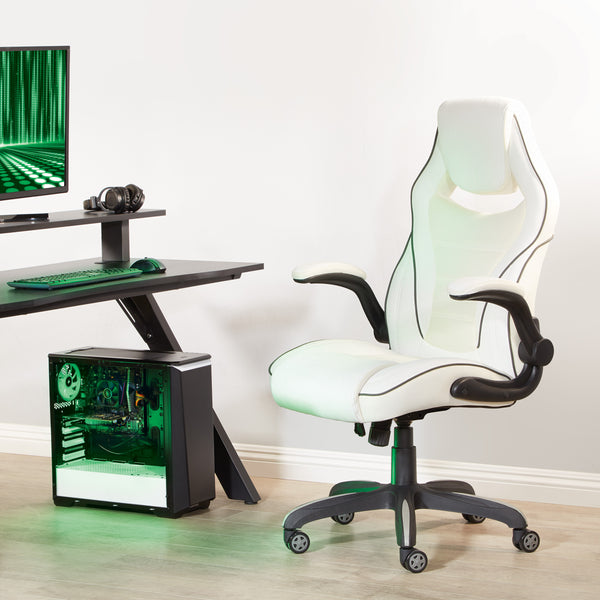 OSP Home Furnishings Xeno Gaming Chair White
