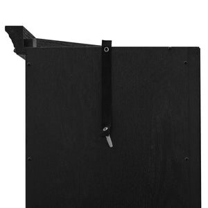 English Elm Lighted Corner Curio Cabinet - Elegant Display With Adjustable Shelves & Ambient Lighting - Black W1758P300129