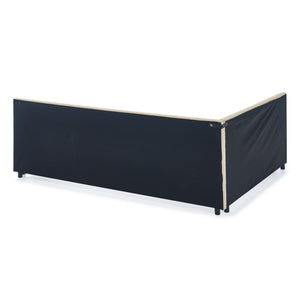 English Elm Queen Size Upholstered Tufted Bed Frame - Velvet Sofa Bed With Comfortable Backrest & Armrests W487S00286-GIGA