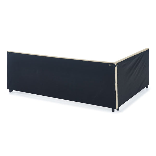 English Elm Queen Size Upholstered Tufted Bed Frame - Velvet Sofa Bed With Comfortable Backrest & Armrests W487S00286-GIGA