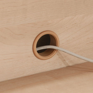 English Elm Storage Credenza Brown Finish with Full-Extension File Drawer, Cord Management, Adjustable Shelf, Durable 70.9" L B356P402753