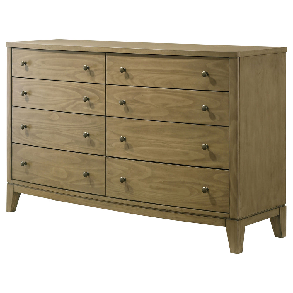 English Elm Menlo Natural Pine 8-Drawer Dresser Cabinet - Timeless Cottage Charm & Sturdy Storage Solution B062P378395