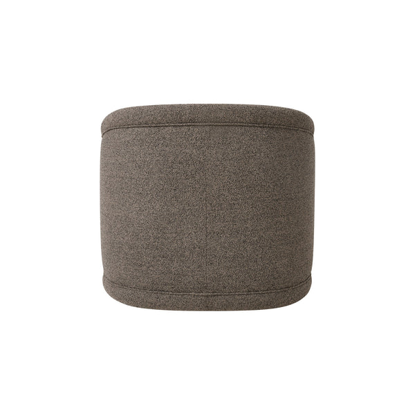 English Elm Sabbo Bouclé Swivel Accent Chair Walnut Wood Base Cozy Reading Nook Seating N767P388923M