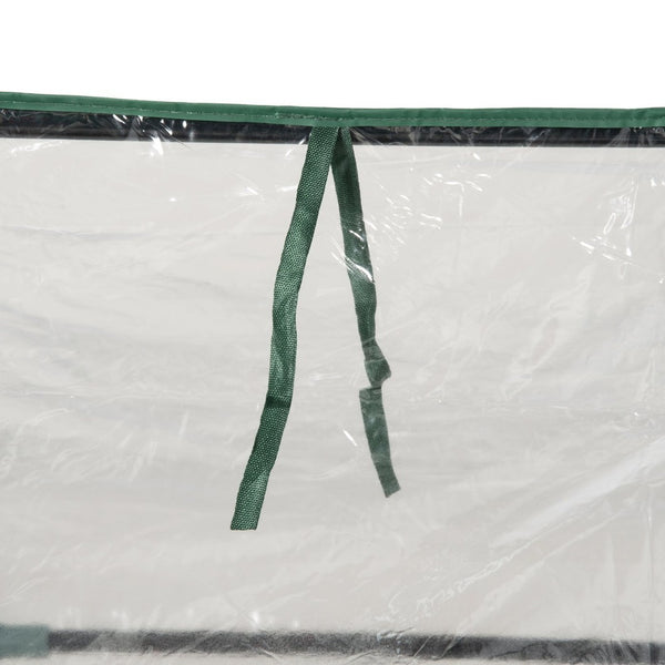 English Elm Outsunny 4' X 3' Galvanized Raised Garden Bed & Pvc Greenhouse Cover For Year-Round Planting Success W2225P174457-GIGA