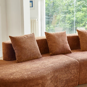 English Elm Modern Curved Sectional Sofa, 5-Seater Velvet Couch For Stylish Living Spaces, Easy Setup W1765S00129-GIGA