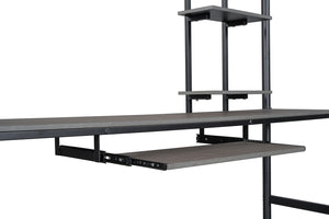 English Elm Black Twin Loft Bed with House-Style Gable, Full Metal Frame, Angled Ladder, Modern Kids Bunk Black 79 L x 17 W x 8 H B2741P347847