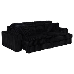 English Elm Clifford Corduroy Power Reclining Sectional Sofa with Dual Chaise and Usb Ports B062S01735