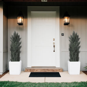 English Elm 5ft Faux Cypress Trees Set of 2 Realistic Tall Greenery for Entryway or Patio W2945P322200