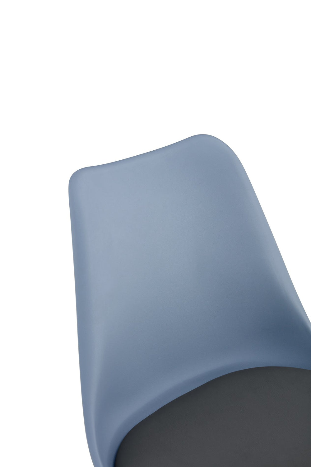 English Elm Modern Dining Chairs Set Of 4 - Stylish Grey Shell Lounge Seat With Golden Steel Legs For Home & Office W370P207512