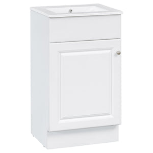 English Elm [video] Compact Sage Green Bathroom Vanity with Ceramic Sink Soft Close Cabinet White N759P237932K